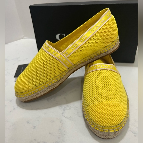 Coach Yellow Espadrille Flats - Picture 7 of 13